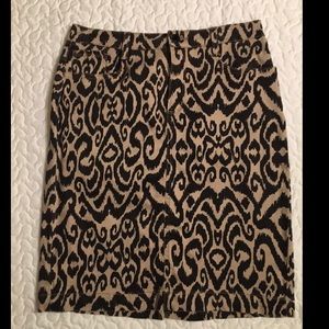Leopard print skirt